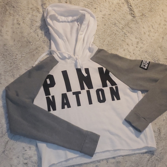 Pink Victoria Secret Crop Sweater - Picture 4 of 9